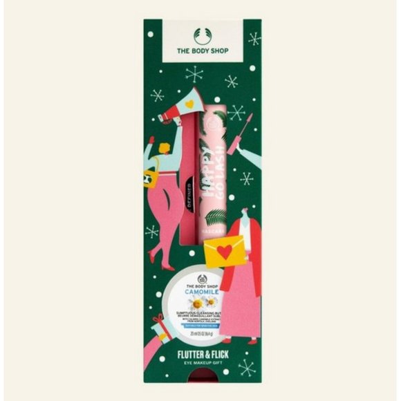 New 3pc The Body Shop Flutter & Flick Eye Makeup Gift Set Special Edition - Picture 1 of 8